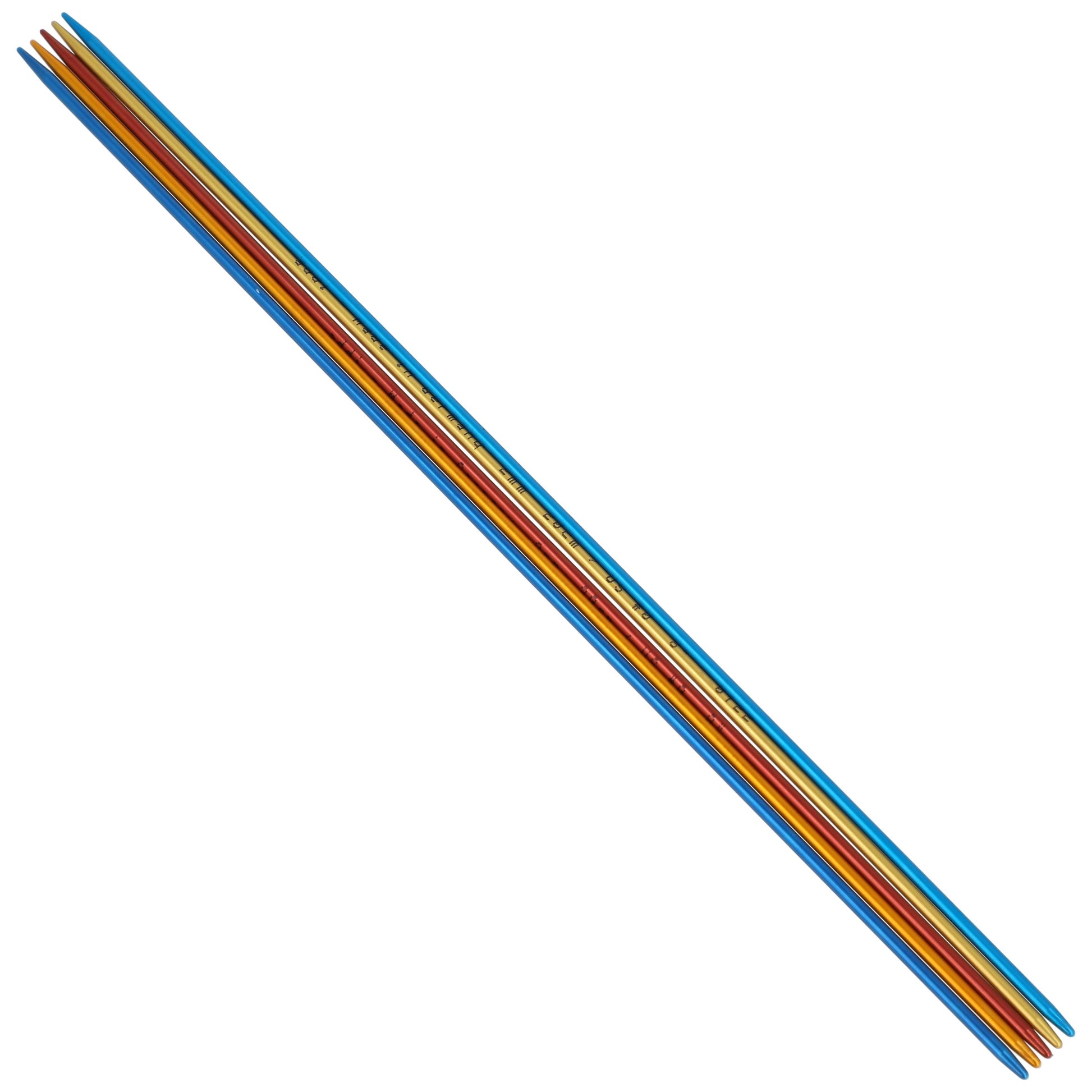 Aiguilles à tricoter doubles pointes en aluminium - addiColibri