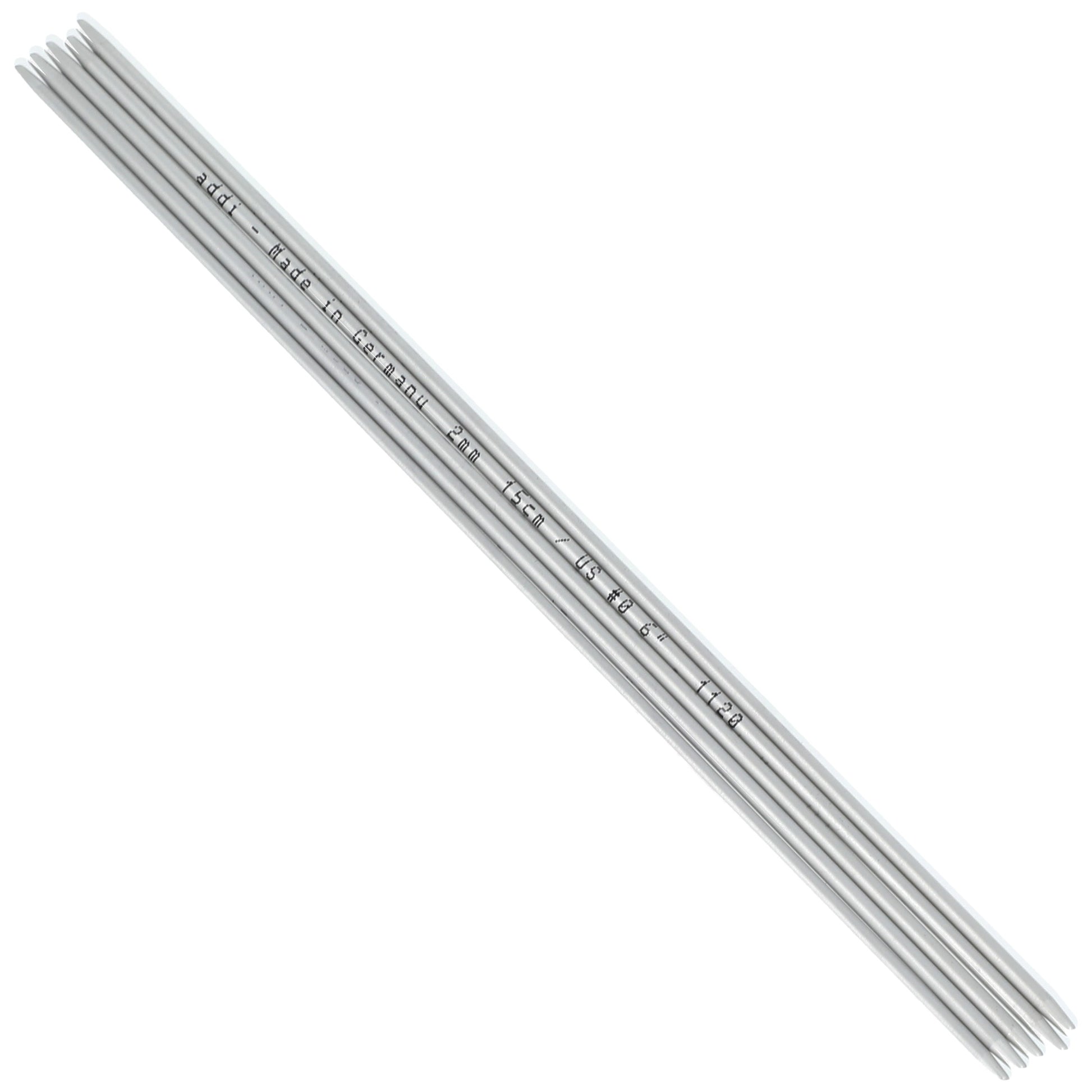 Aiguilles à tricoter doubles pointes en aluminium - addiSock