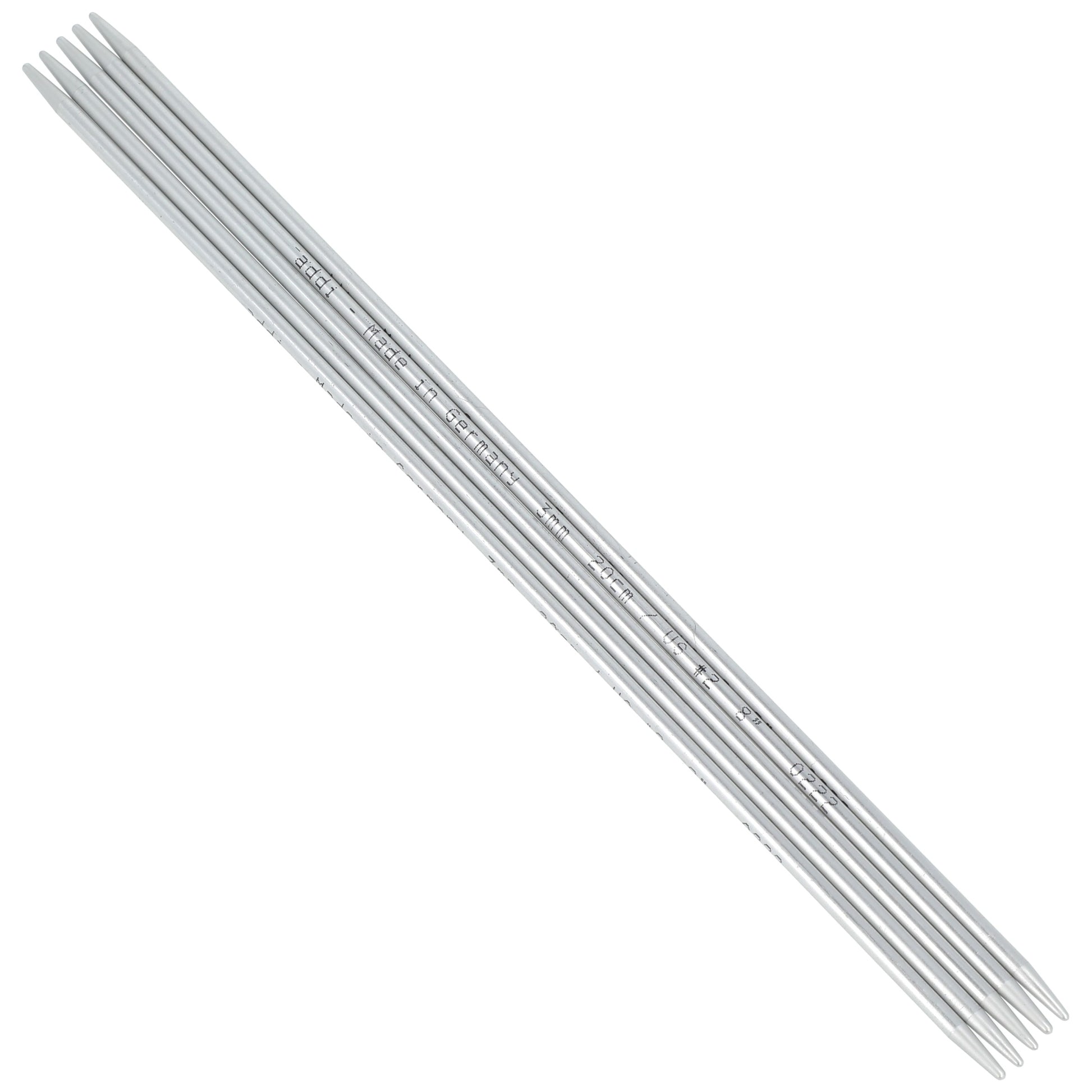 Aiguilles à tricoter doubles pointes en aluminium - addiSock