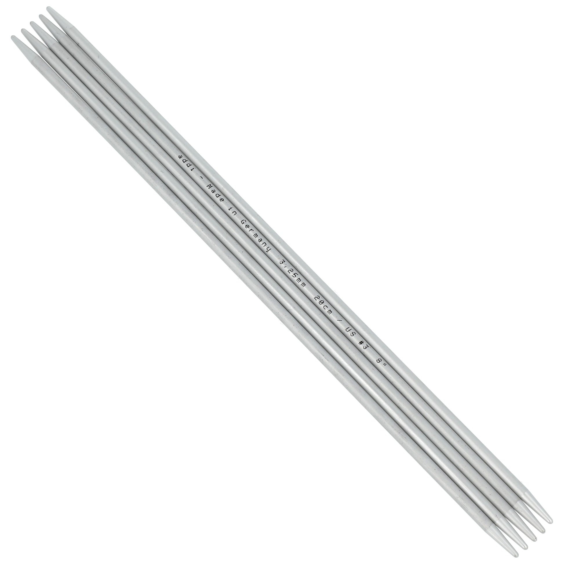 Aiguilles à tricoter doubles pointes en aluminium - addiSock