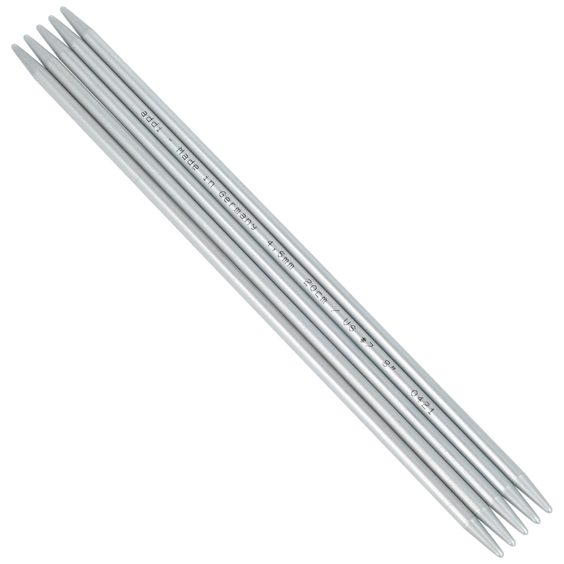 Aiguilles à tricoter doubles pointes en aluminium - addiSock