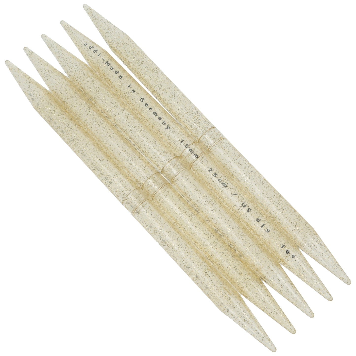 Aiguilles à tricoter doubles pointes en plastique - addiChampagner
