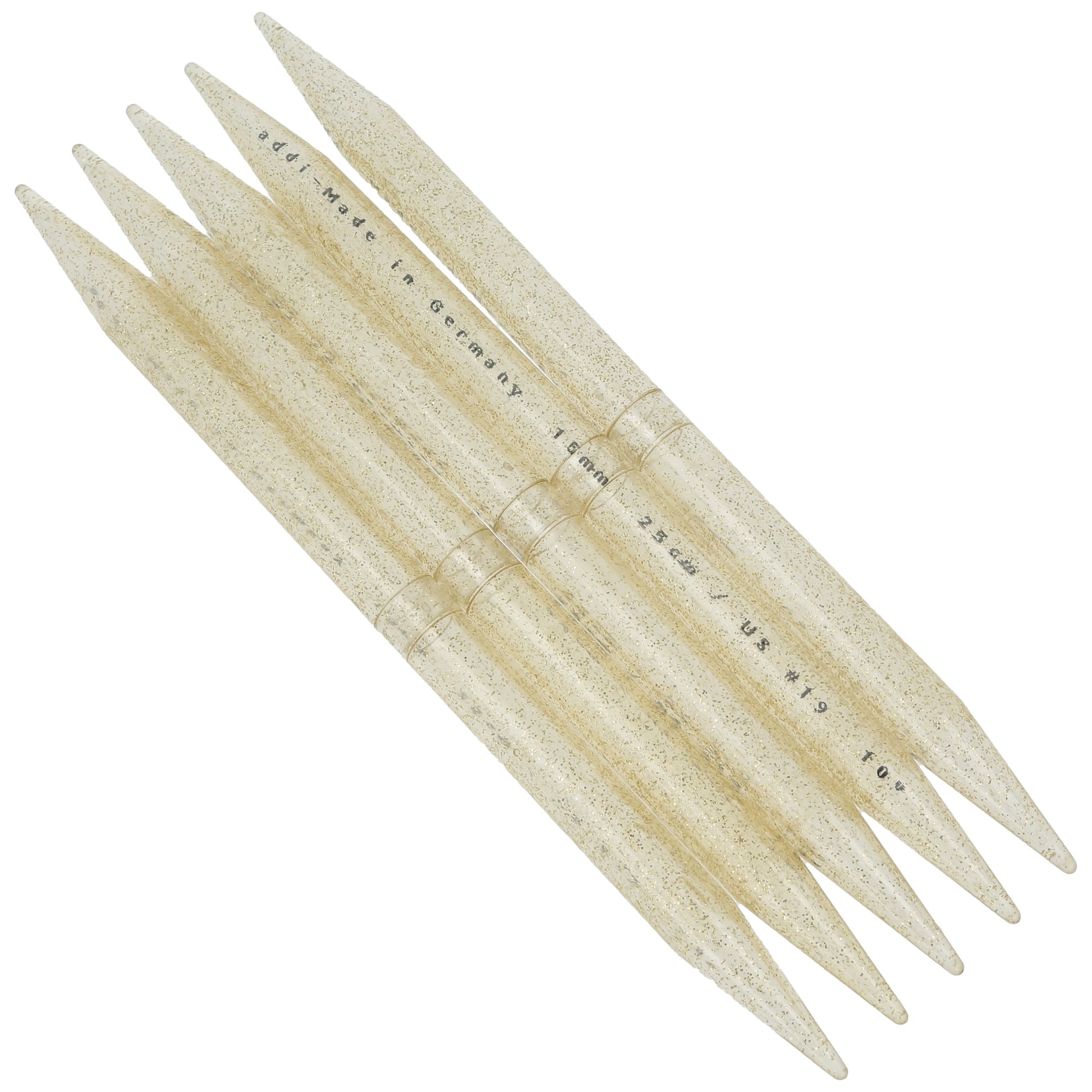 Aiguilles à tricoter doubles pointes en plastique - addiChampagner