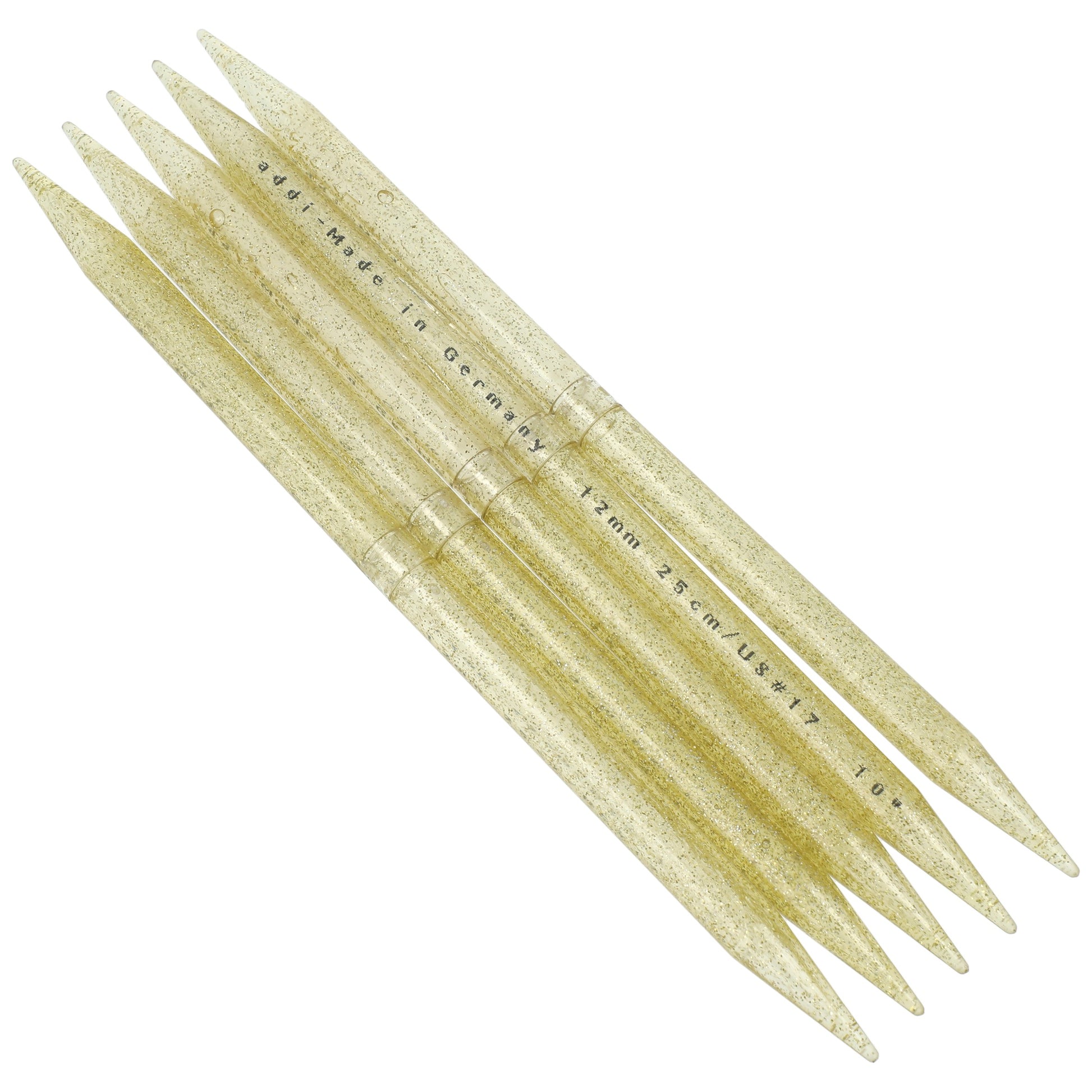 Aiguilles à tricoter doubles pointes en plastique - addiChampagner