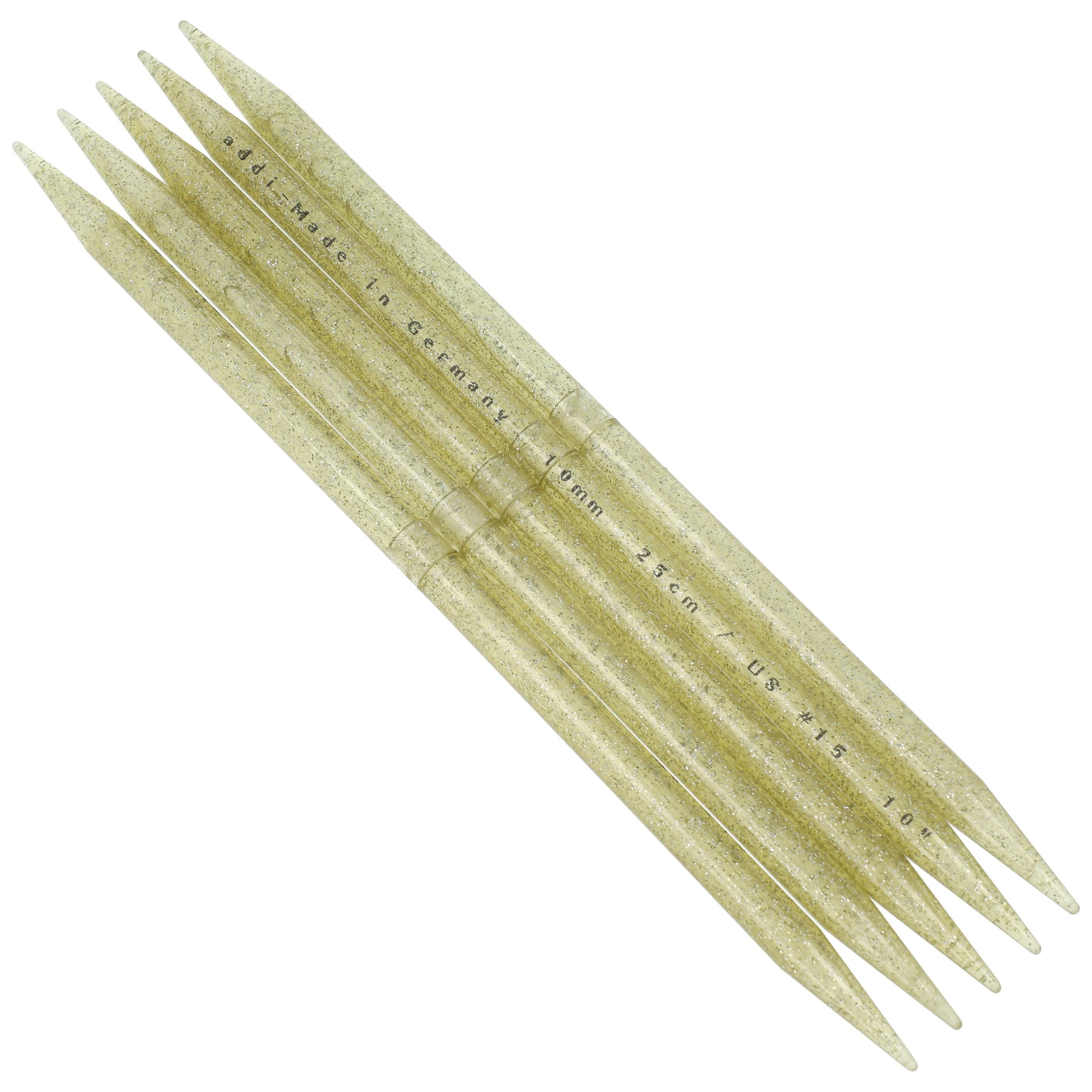 Aiguilles à tricoter doubles pointes en plastique - addiChampagner
