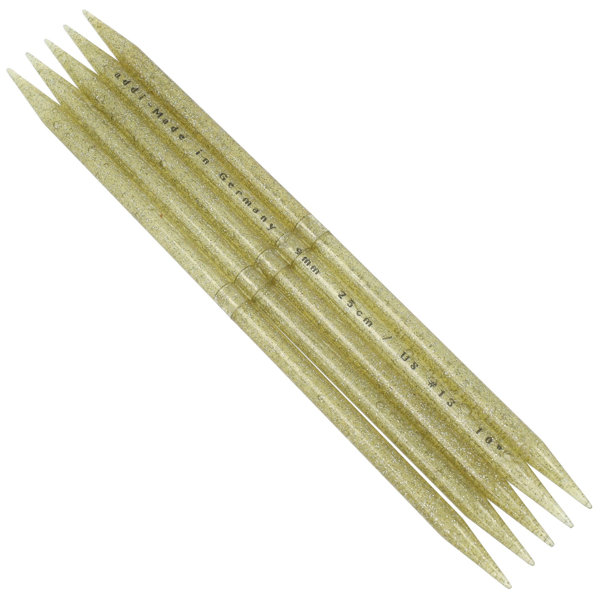 Aiguilles à tricoter doubles pointes en plastique - addiChampagner