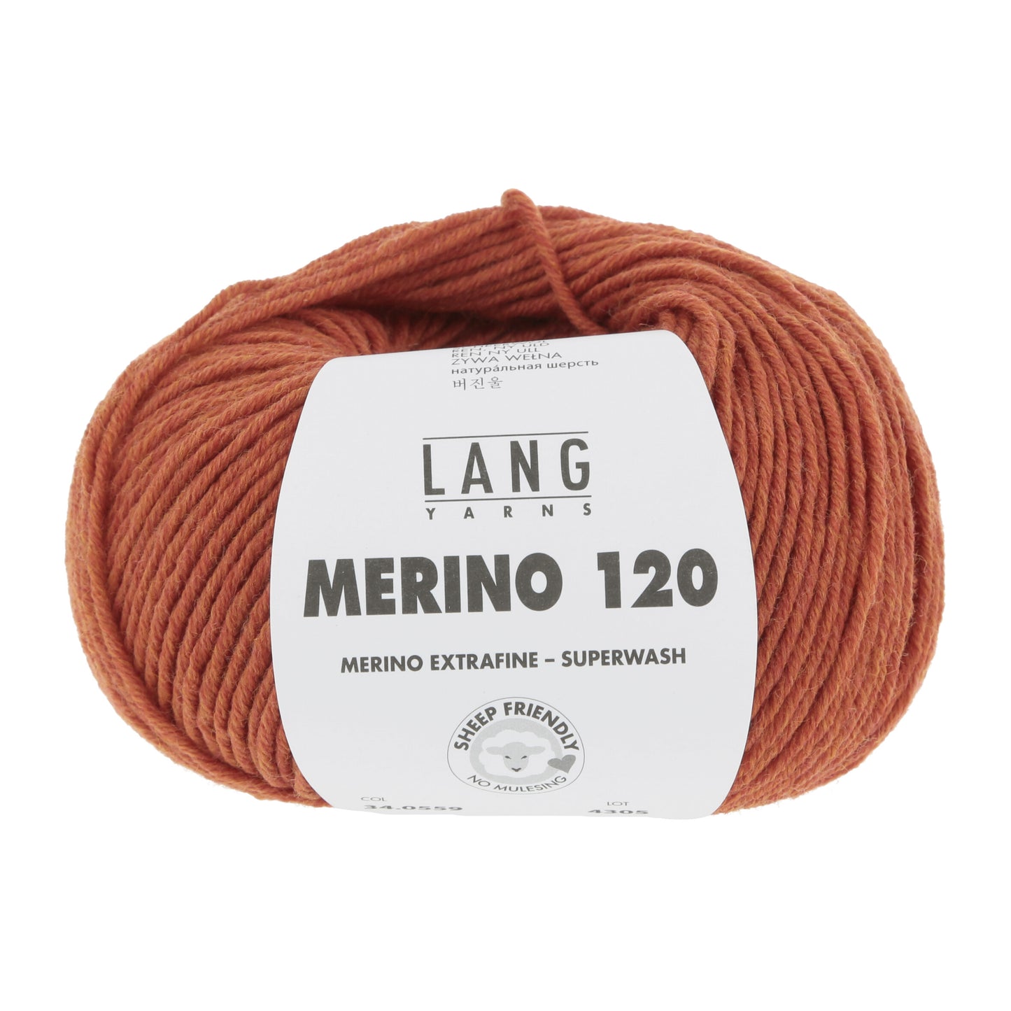 100% Pure Merino Wool Yarn - Merino 120