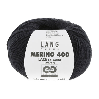 Exquisite 100% Merino Wool - Merino 400 Lace Yarn Ball