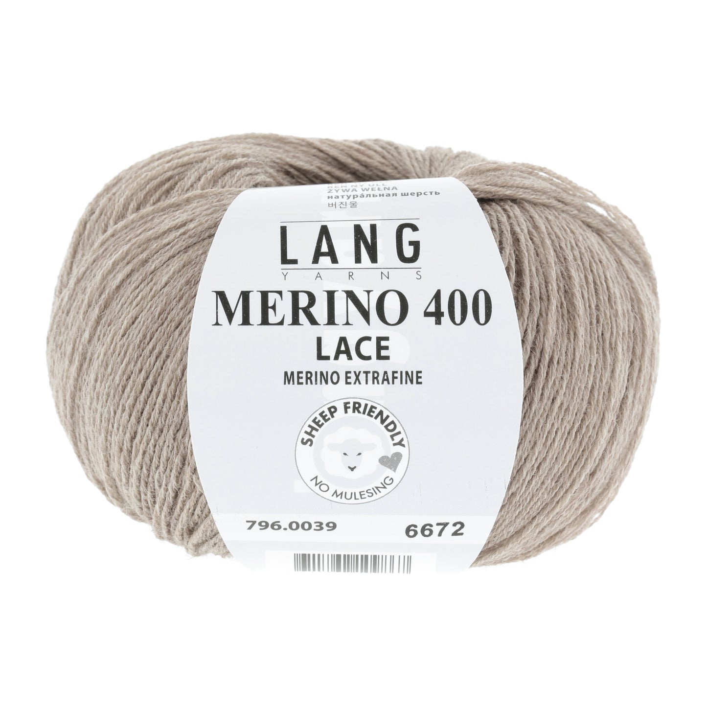 Exquisite 100% Merino Wool - Merino 400 Lace Yarn Ball