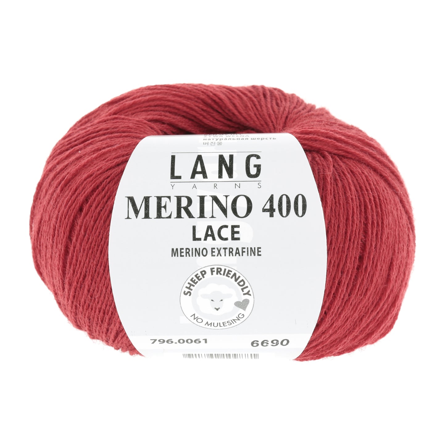 Exquisite 100% Merino Wool - Merino 400 Lace Yarn Ball
