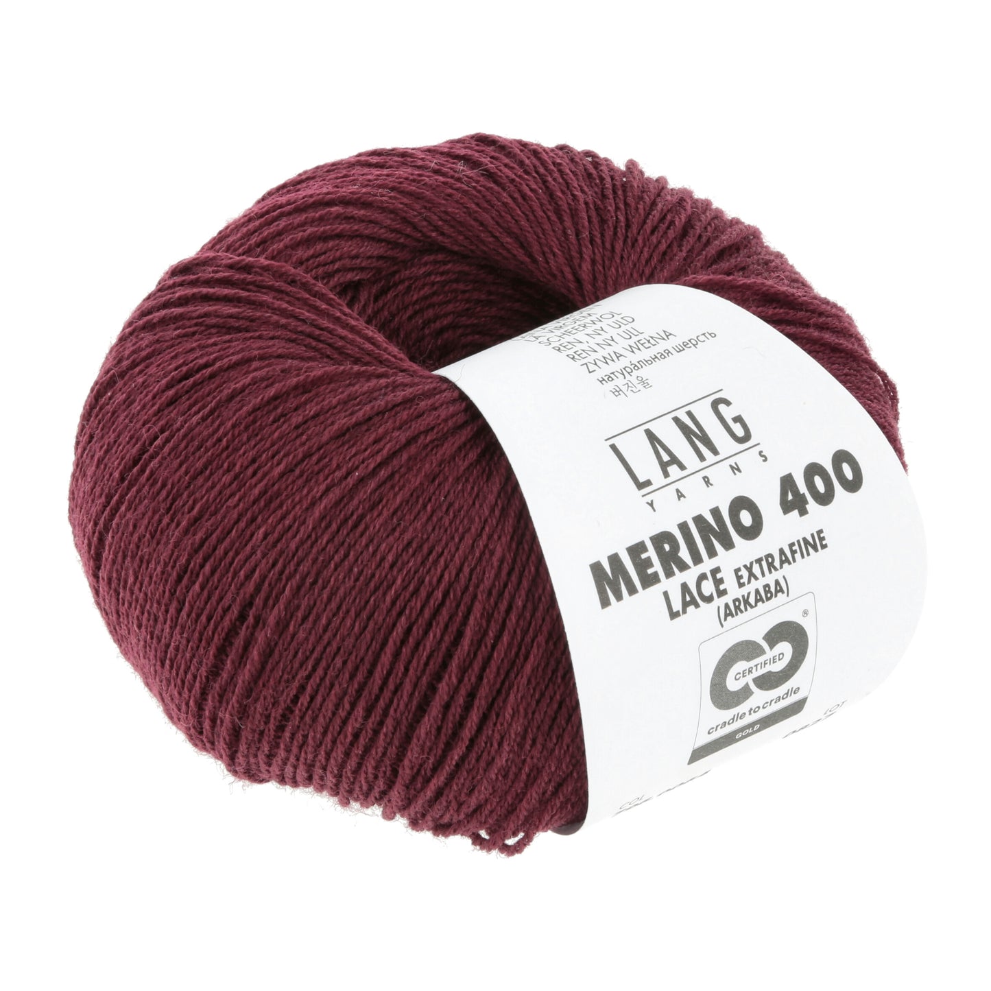 Exquisite 100% Merino Wool - Merino 400 Lace Yarn Ball