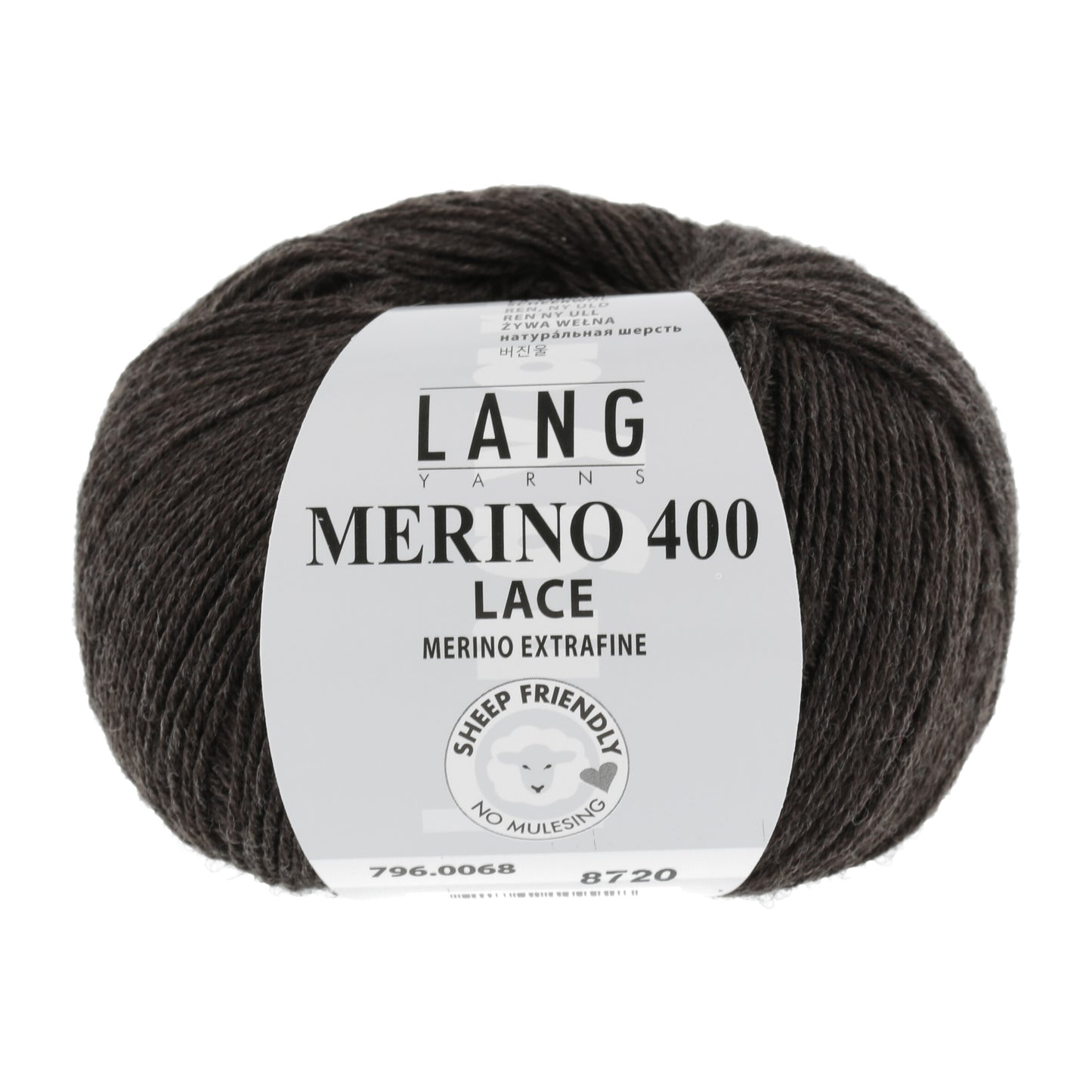 Exquisite 100% Merino Wool - Merino 400 Lace Yarn Ball