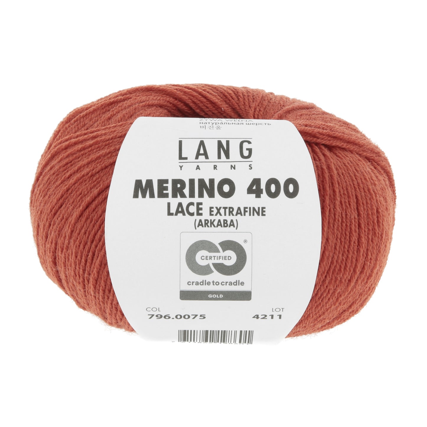 Exquisite 100% Merino Wool - Merino 400 Lace Yarn Ball