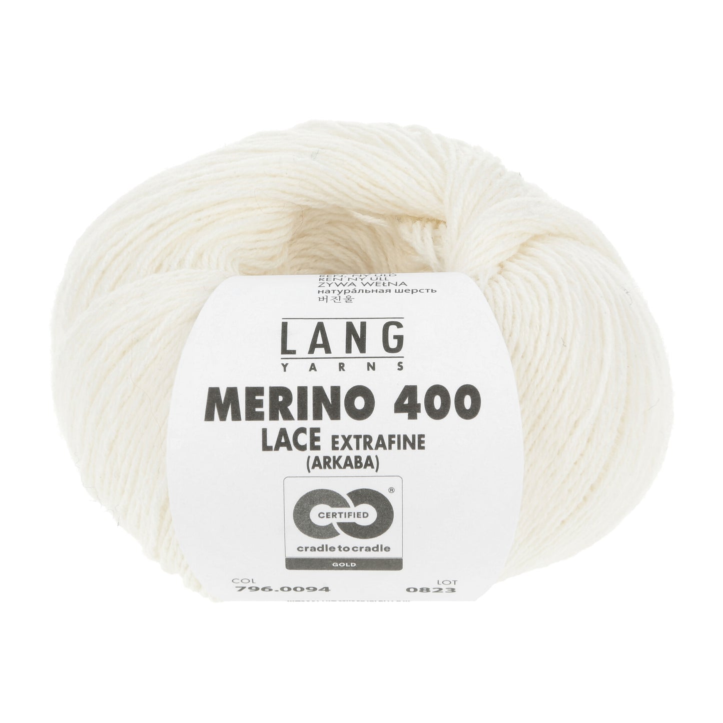Exquisite 100% Merino Wool - Merino 400 Lace Yarn Ball