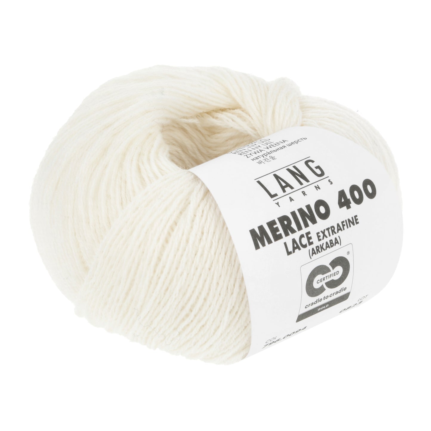 Exquisite 100% Merino Wool - Merino 400 Lace Yarn Ball