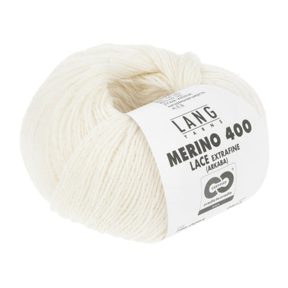 Exquisite 100% Merino Wool - Merino 400 Lace Yarn Ball