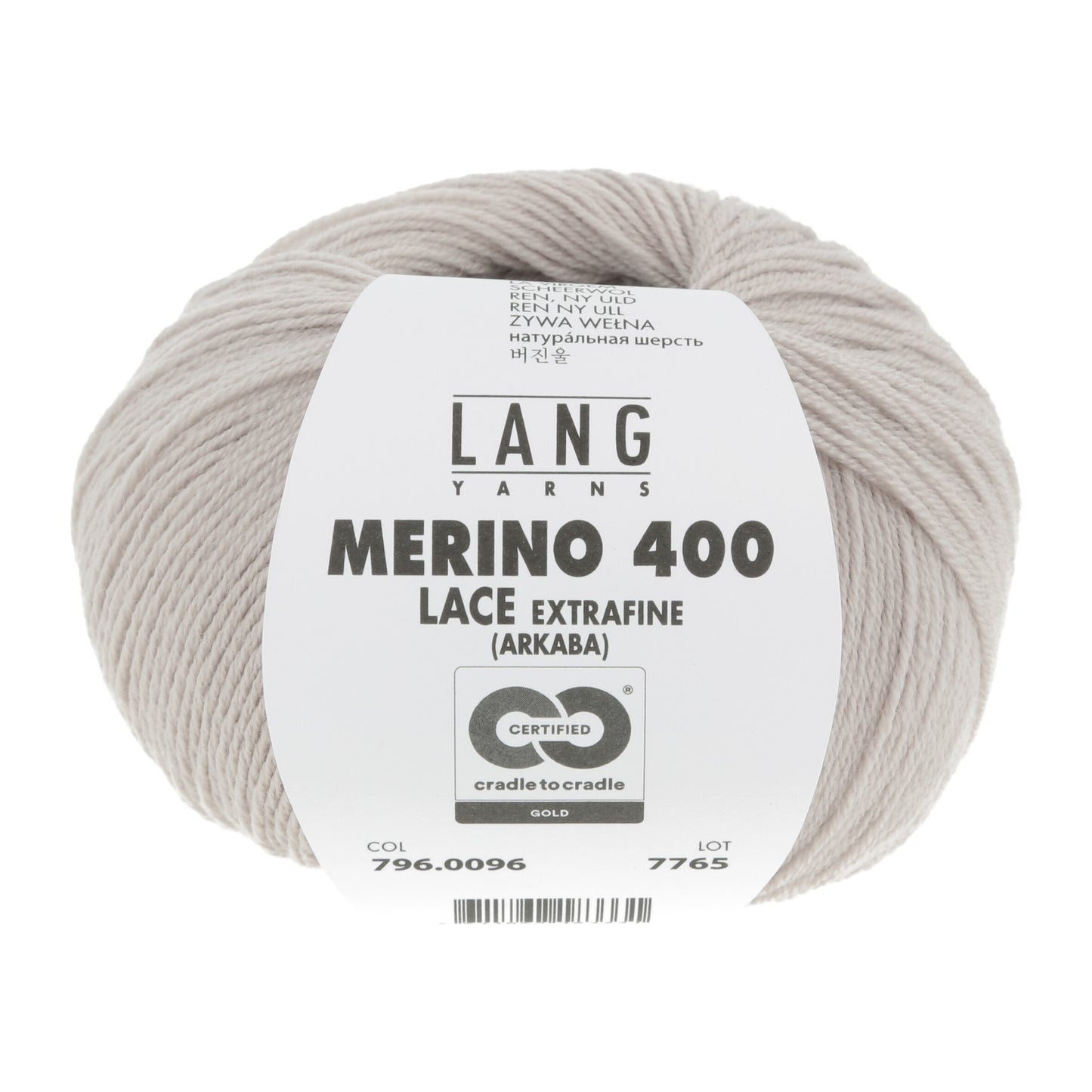 Exquisite 100% Merino Wool - Merino 400 Lace Yarn Ball