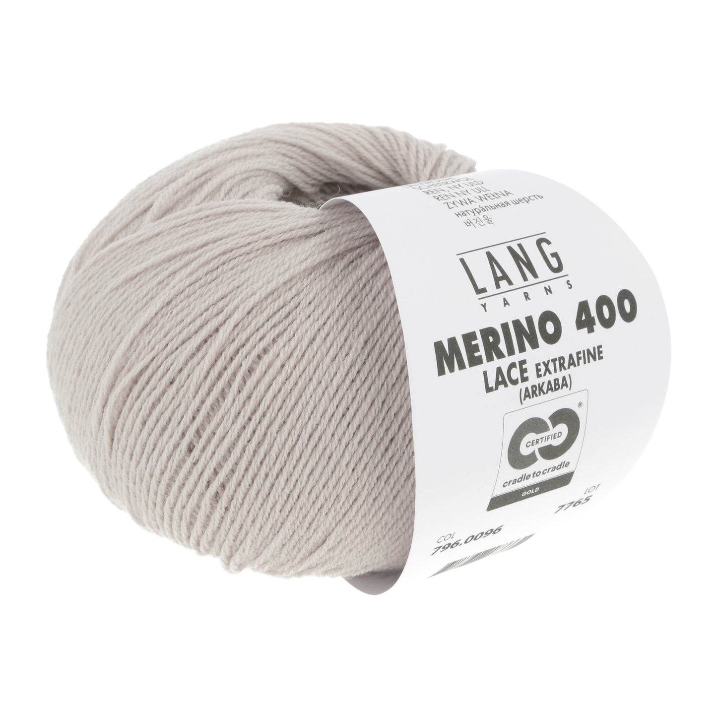 Exquisite 100% Merino Wool - Merino 400 Lace Yarn Ball
