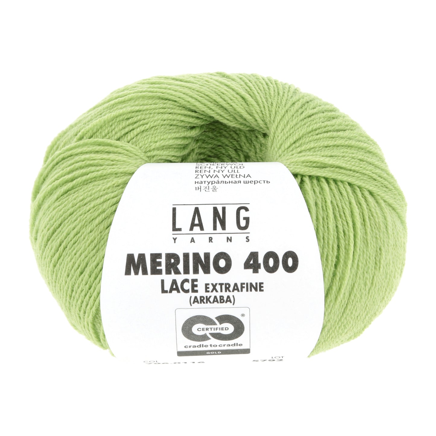Exquisite 100% Merino Wool - Merino 400 Lace Yarn Ball