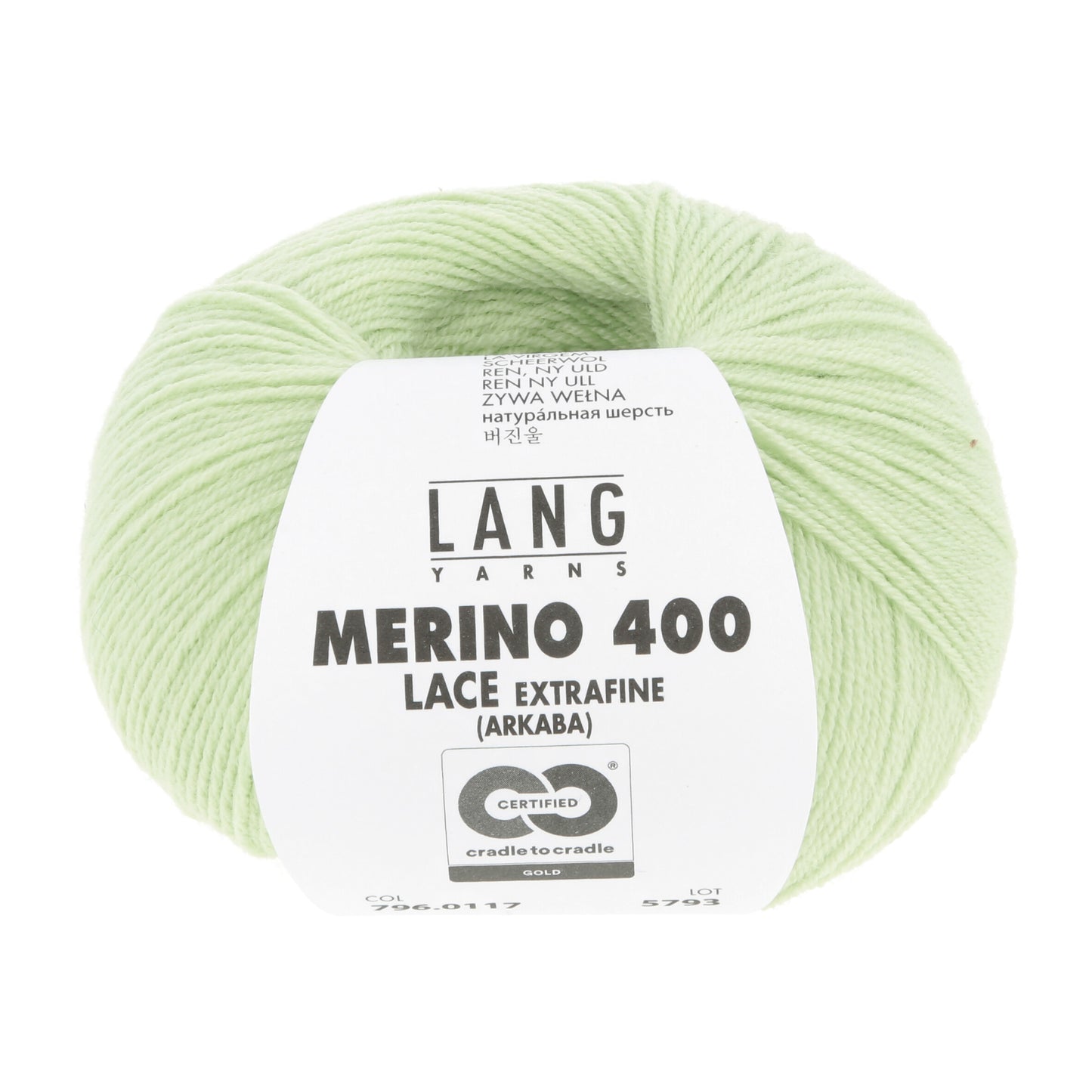 Exquisite 100% Merino Wool - Merino 400 Lace Yarn Ball
