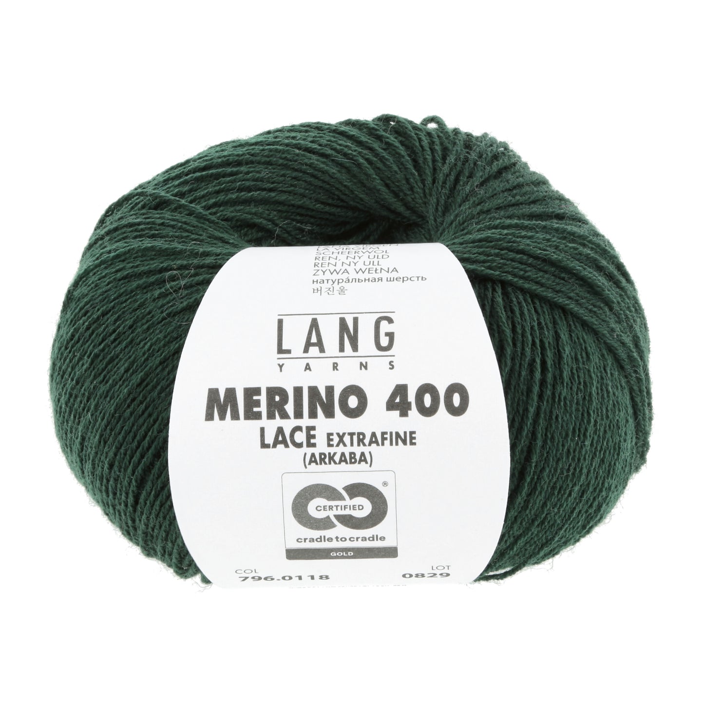 Exquisite 100% Merino Wool - Merino 400 Lace Yarn Ball