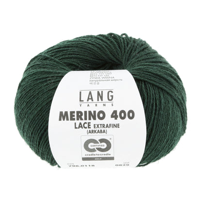 Exquisite 100% Merino Wool - Merino 400 Lace Yarn Ball