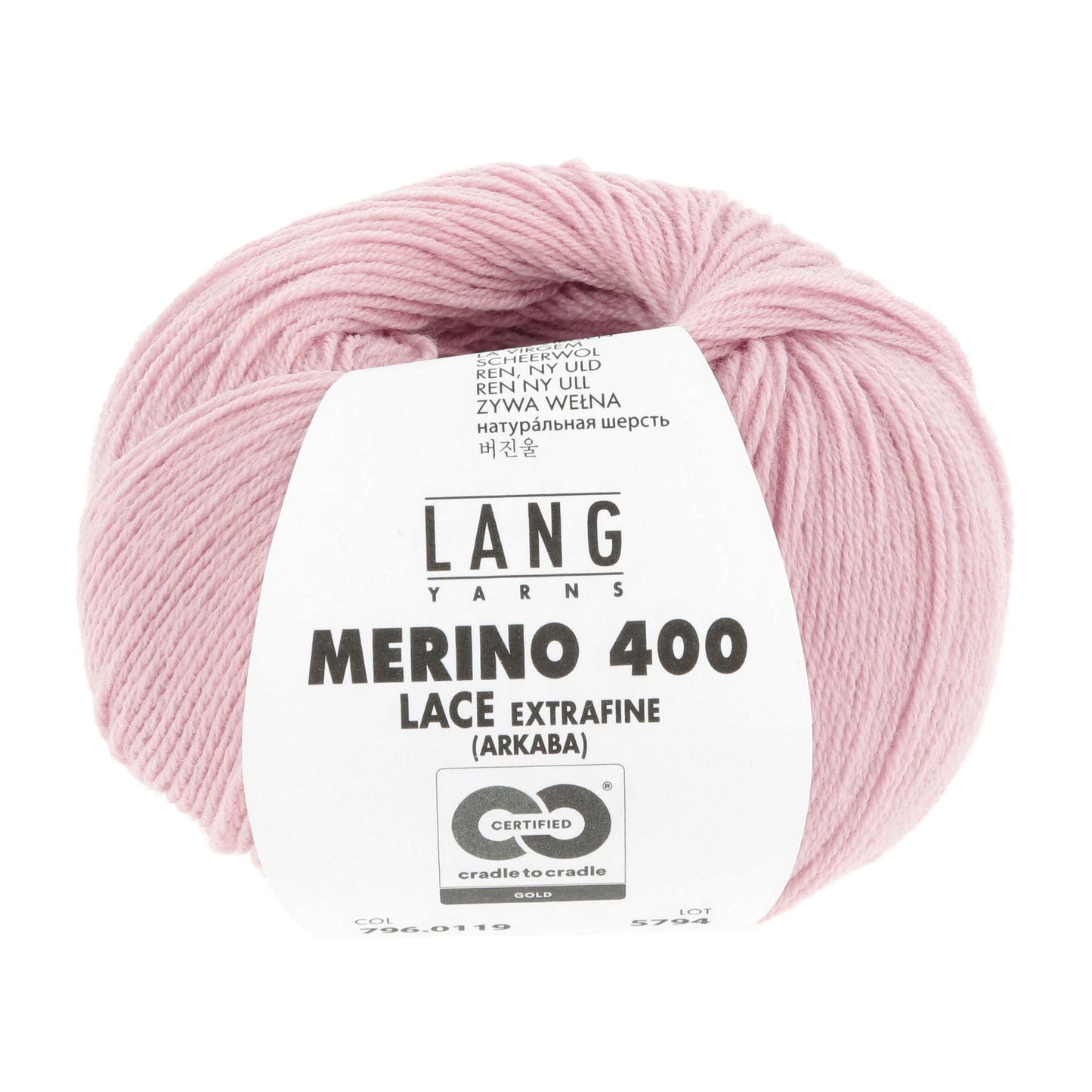 Exquisite 100% Merino Wool - Merino 400 Lace Yarn Ball