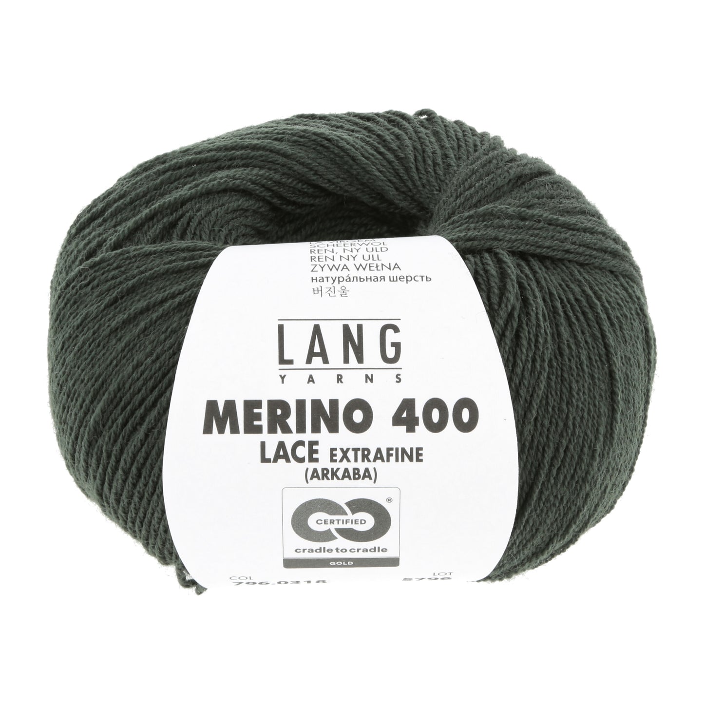 Exquisite 100% Merino Wool - Merino 400 Lace Yarn Ball