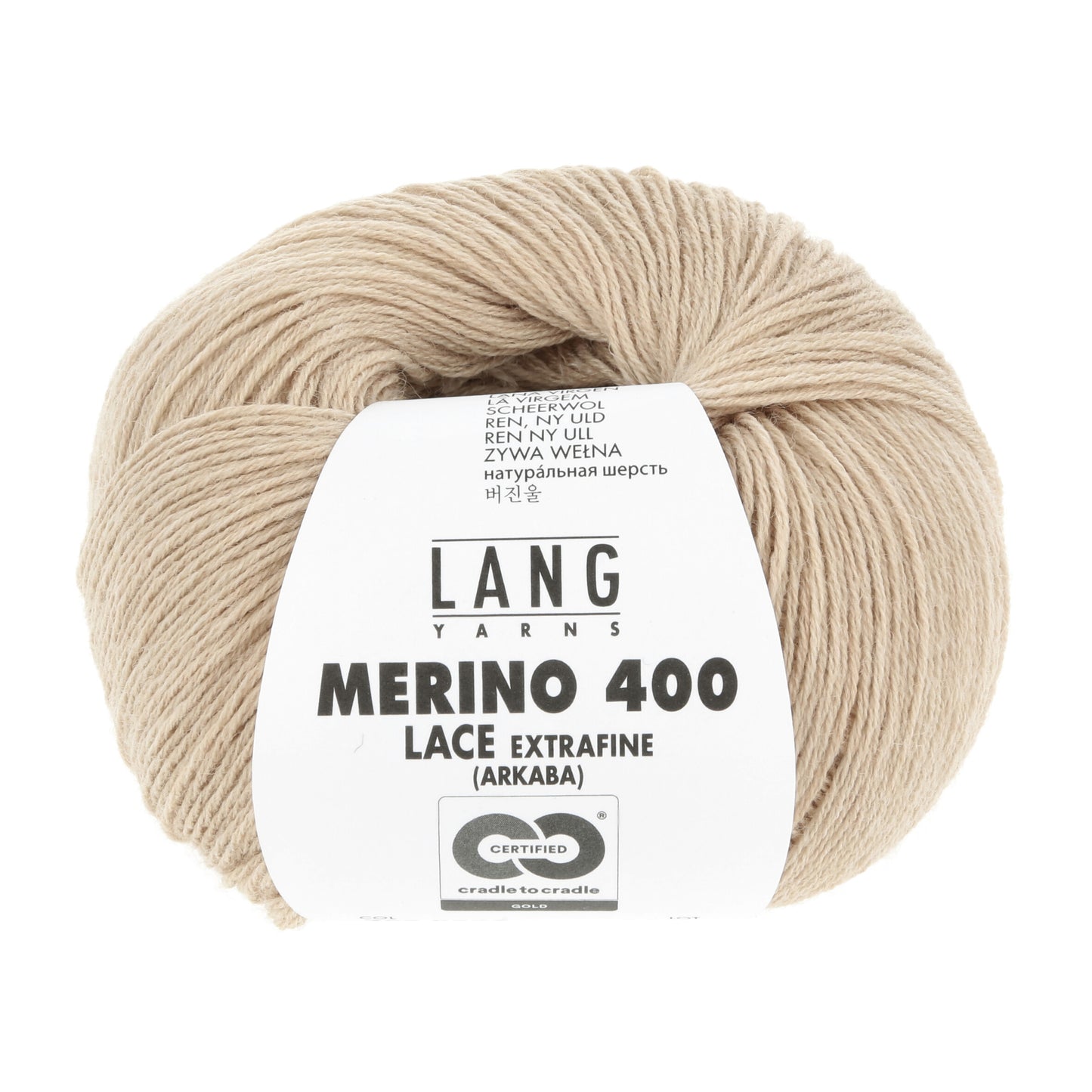 Exquisite 100% Merino Wool - Merino 400 Lace Yarn Ball
