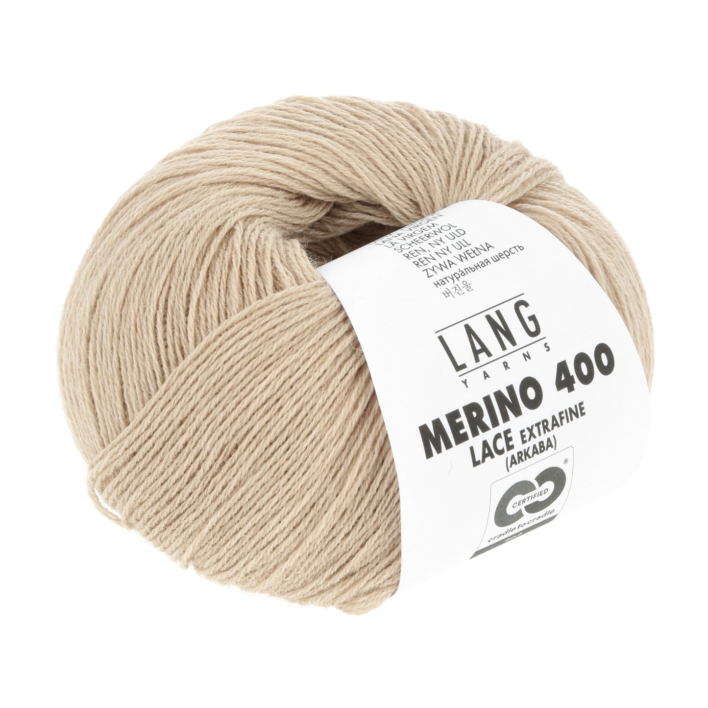 Exquisite 100% Merino Wool - Merino 400 Lace Yarn Ball