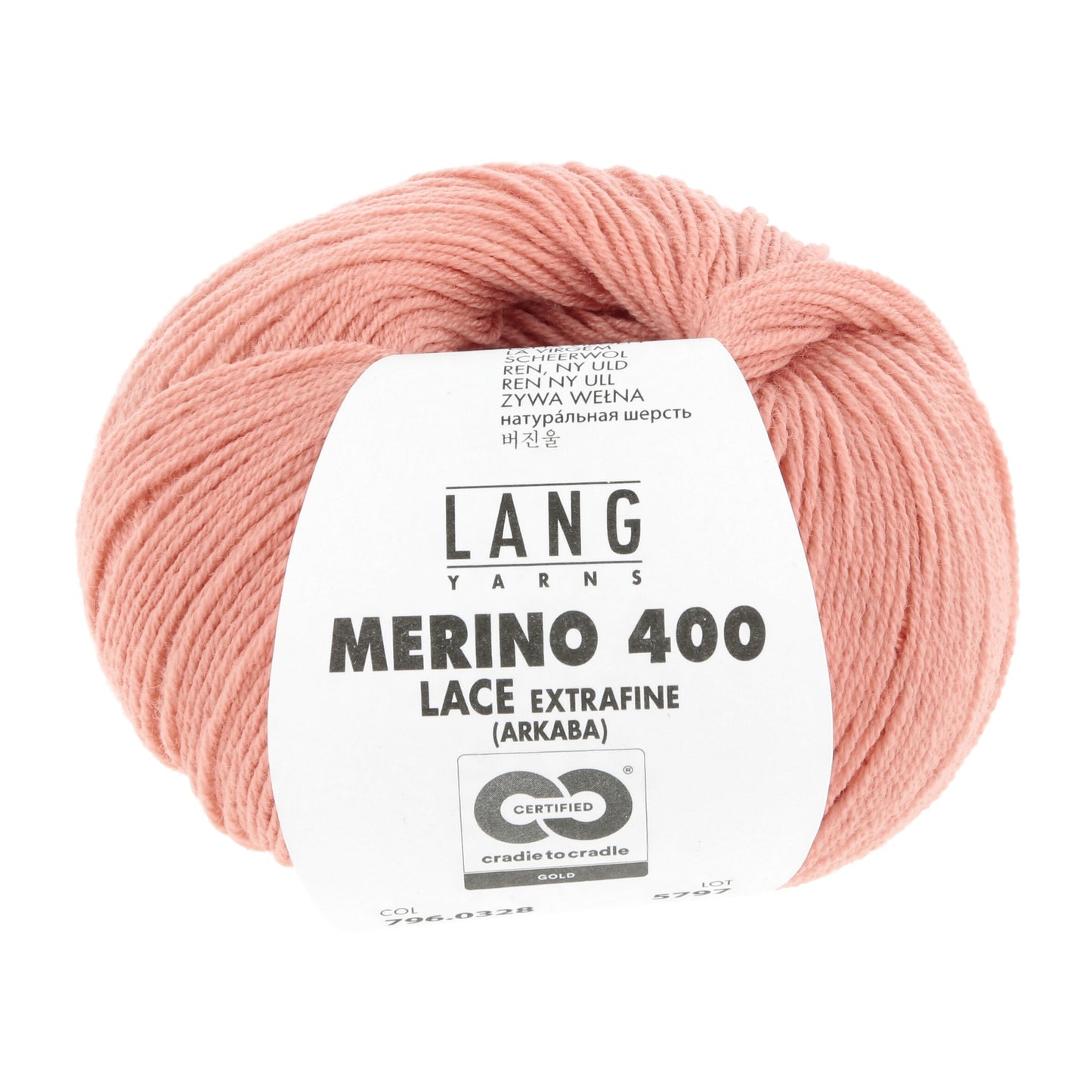 Exquisite 100% Merino Wool - Merino 400 Lace Yarn Ball