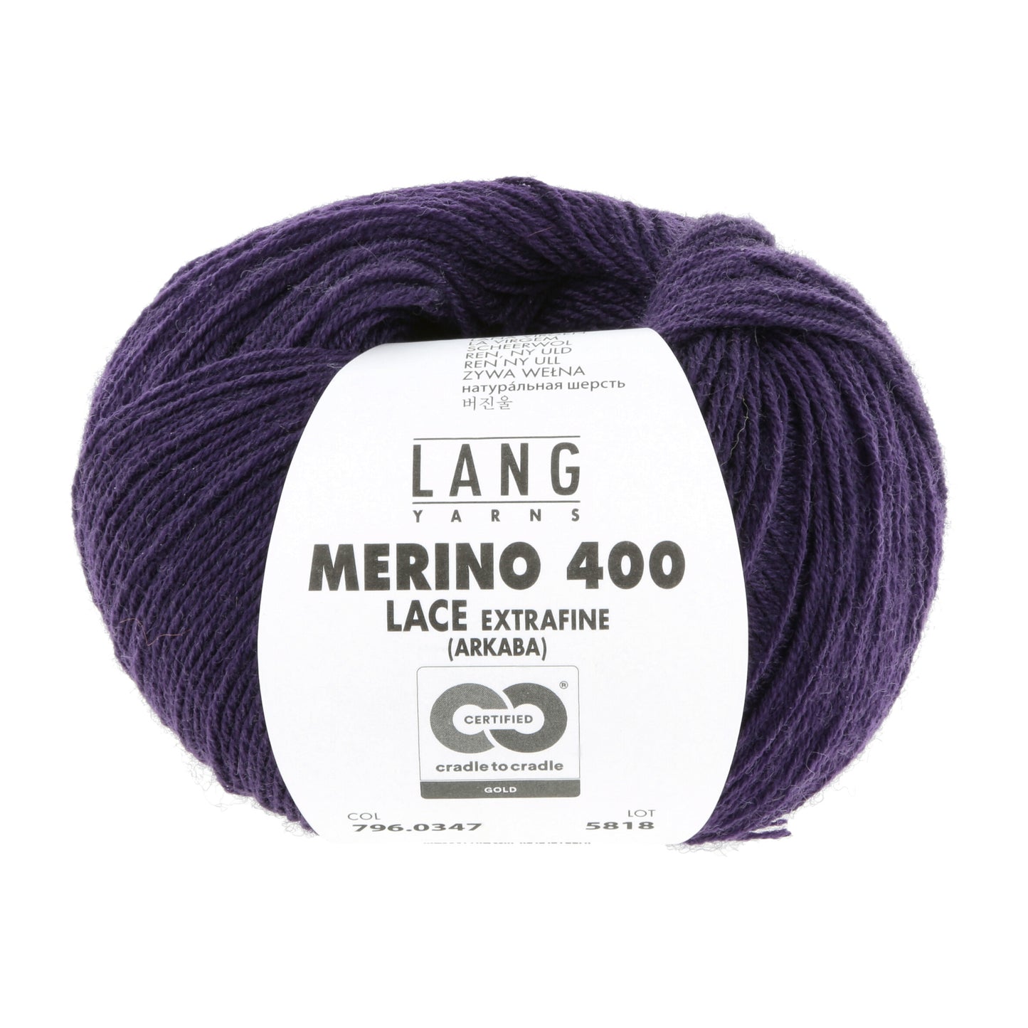 Exquisite 100% Merino Wool - Merino 400 Lace Yarn Ball