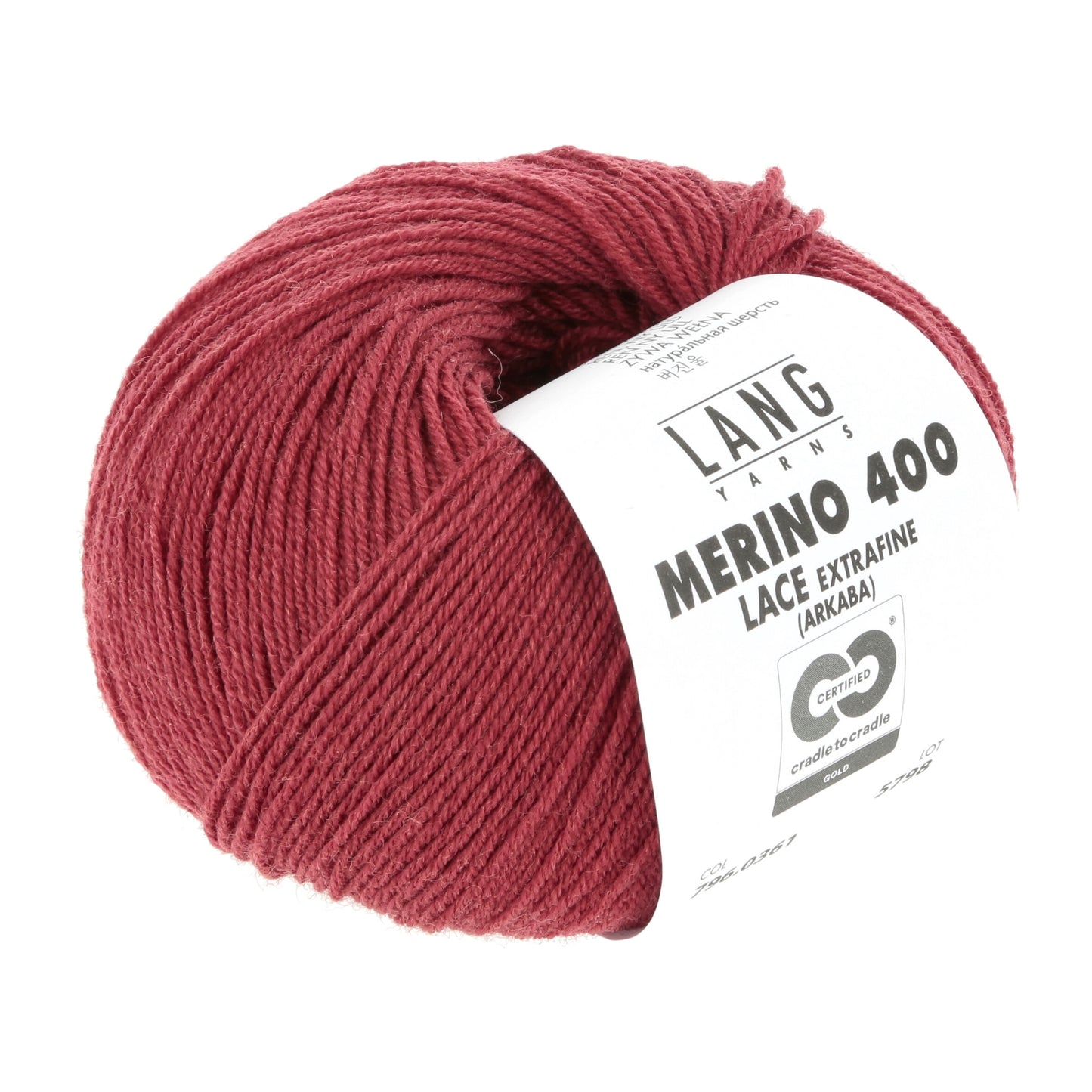 Exquisite 100% Merino Wool - Merino 400 Lace Yarn Ball