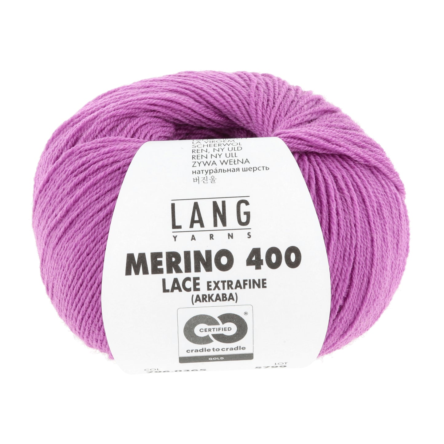 Exquisite 100% Merino Wool - Merino 400 Lace Yarn Ball