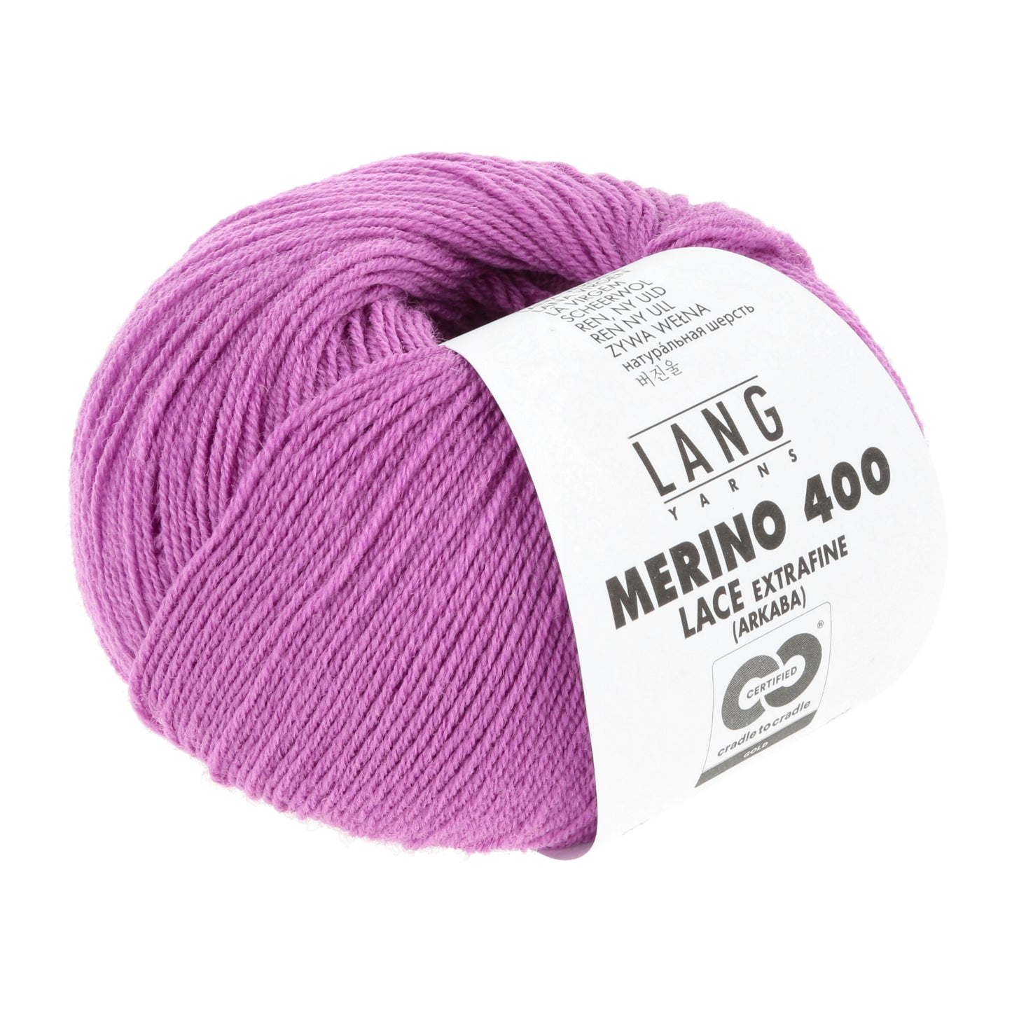 Exquisite 100% Merino Wool - Merino 400 Lace Yarn Ball