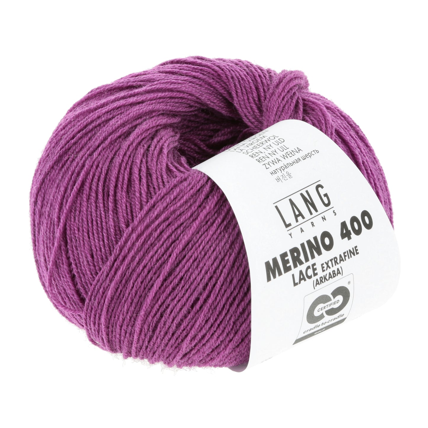 Exquisite 100% Merino Wool - Merino 400 Lace Yarn Ball