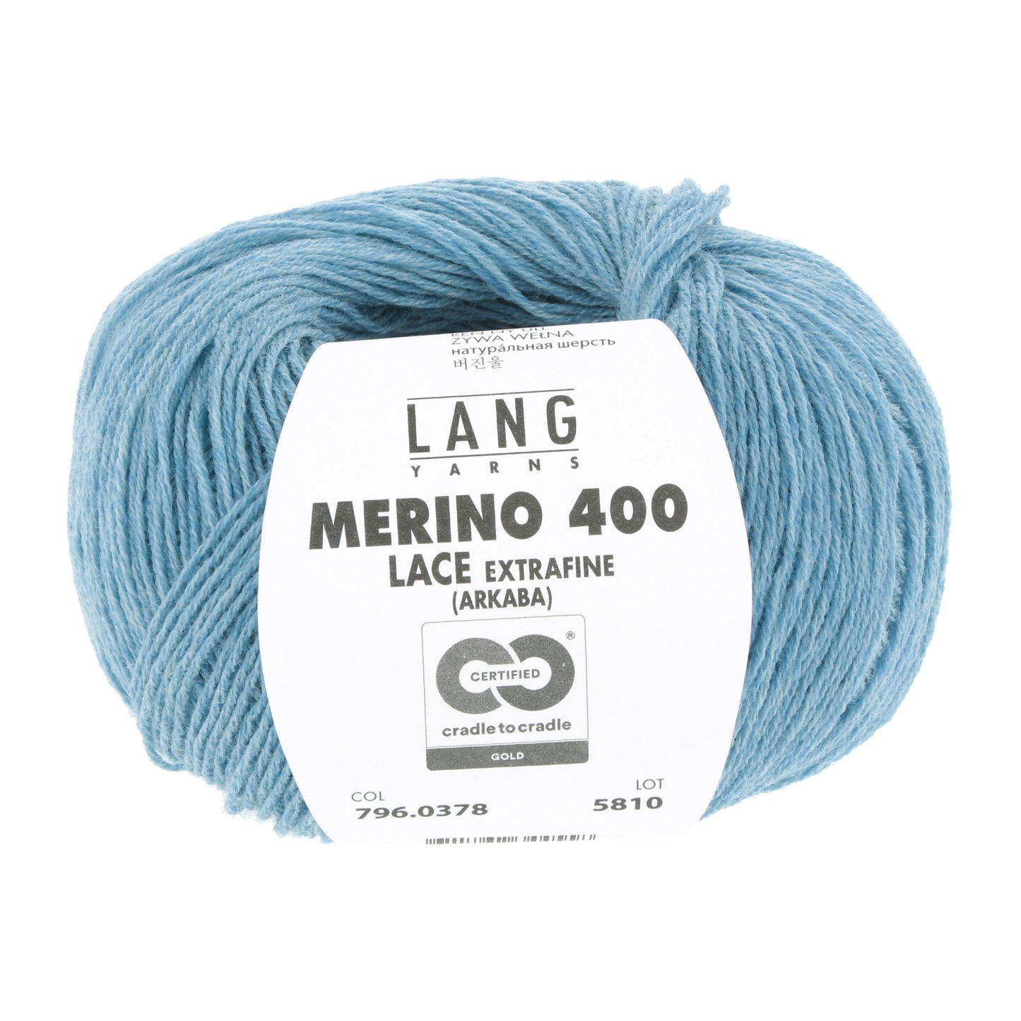 Exquisite 100% Merino Wool - Merino 400 Lace Yarn Ball